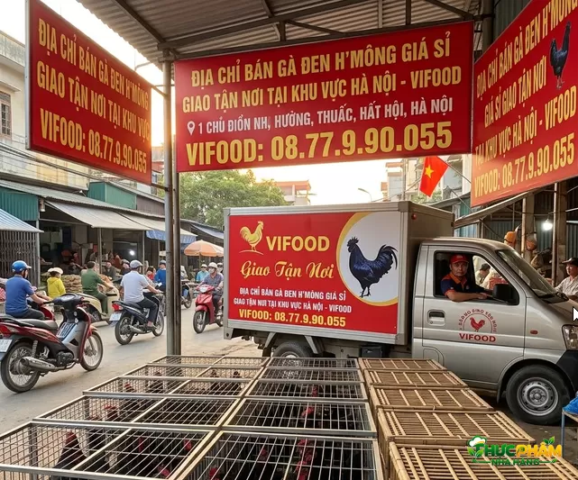 Cửa Hàng Bán Gà Đen Hmong tại khu vực Hà Nội Giá Sỉ