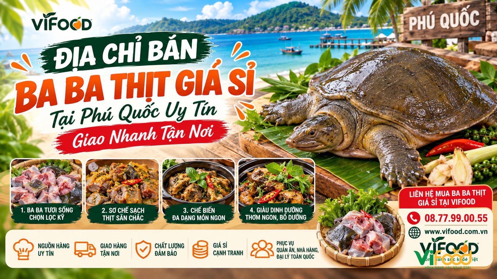 Địa Chỉ Bán Ba Ba Thịt Giá Sỉ Tại Phú Quốc Uy Tín, Giao Nhanh Tận Nơi