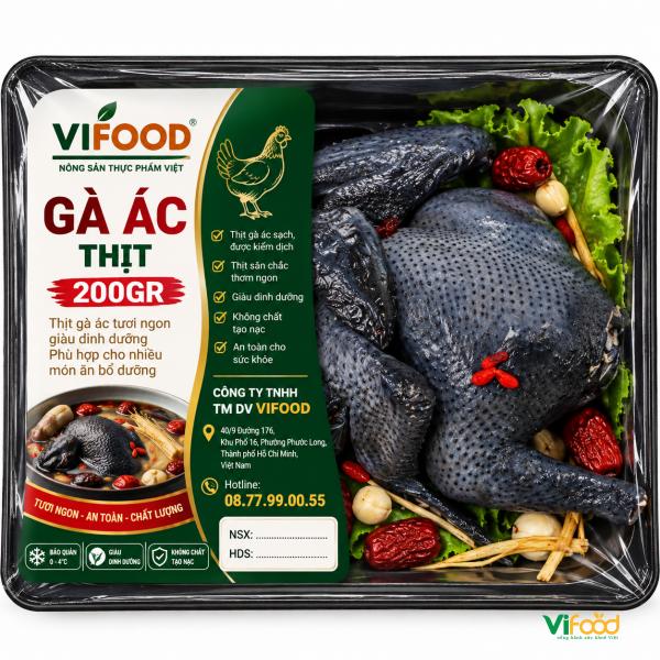 Gà Ác Thịt 200gr