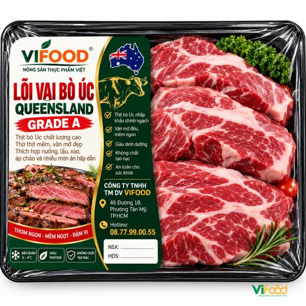 Lõi vai bò Úc Queensland grade A