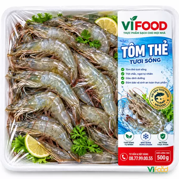 Tôm Thẻ Tươi Sống